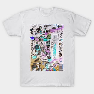 Sticker Art Graffiti Tags NYC T-Shirt